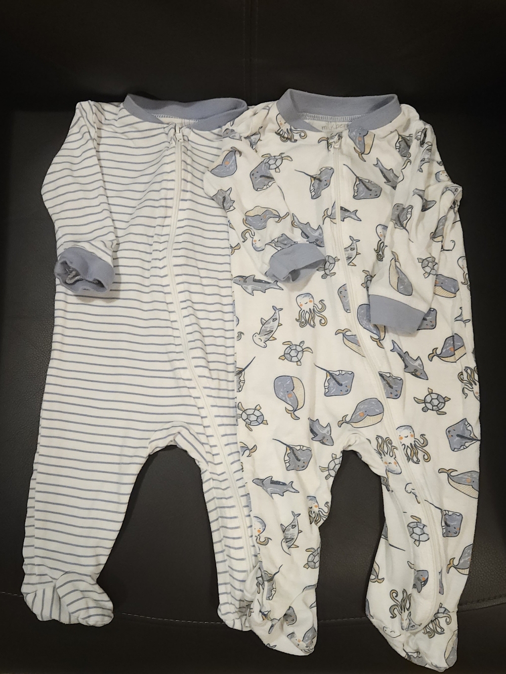 MILKBERRY Bamboo Sleepers - Lot Of 2, 0-3 Months
